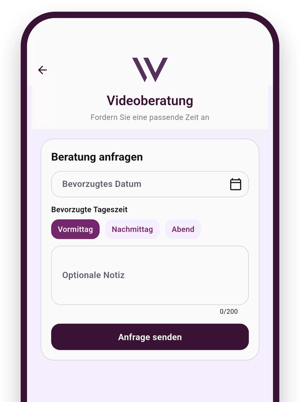 I-Weight Doctors® App: ukucela ukubonisana ngosuku olufisayo, isikhathi sosuku nenothi ongalikhetha