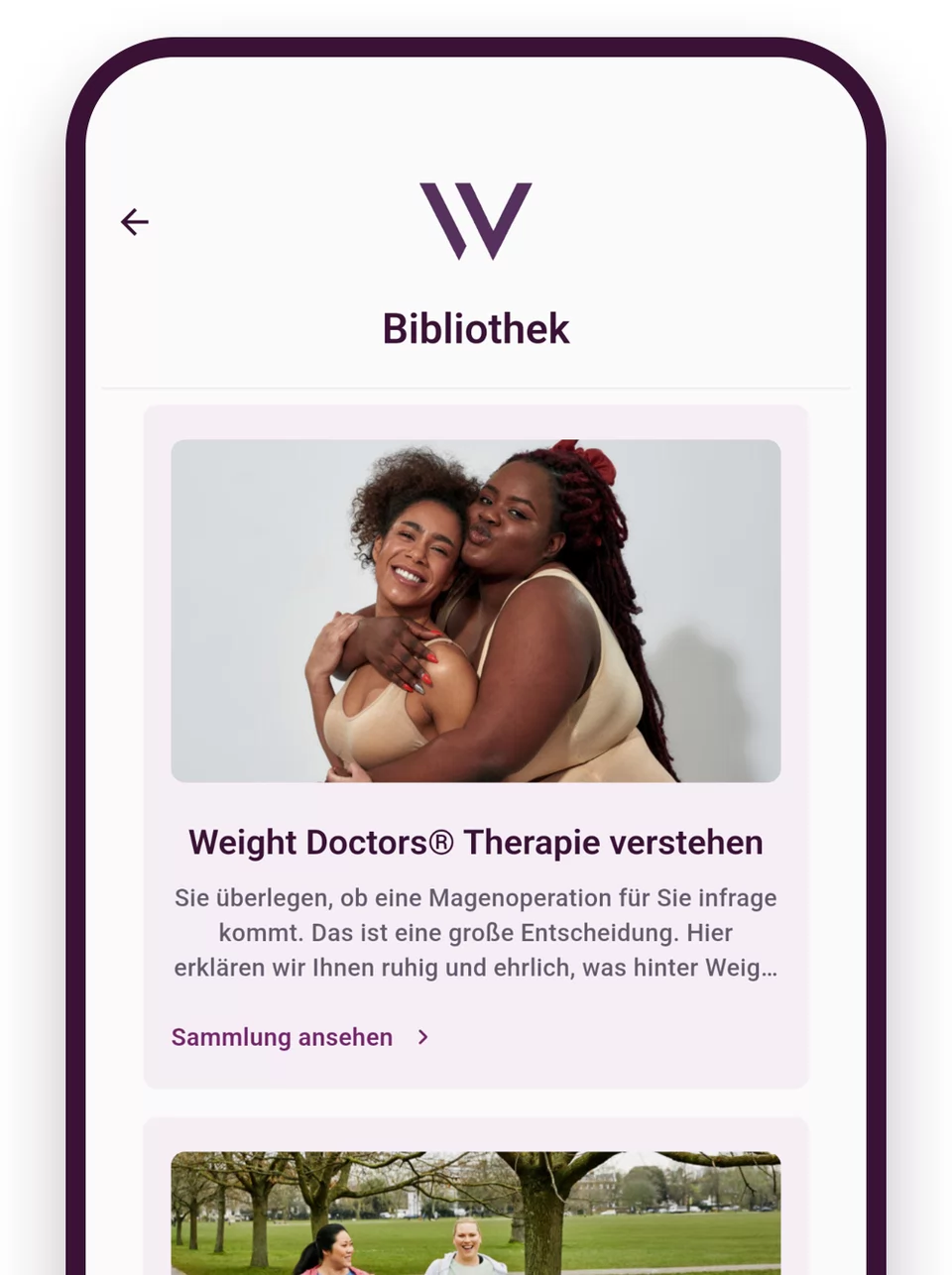 I-Weight Doctors® App: ilabhulali enamaqoqo athi “Ukuqonda ukwelashwa” nathi “Ukuzivocavoca nomzimba”