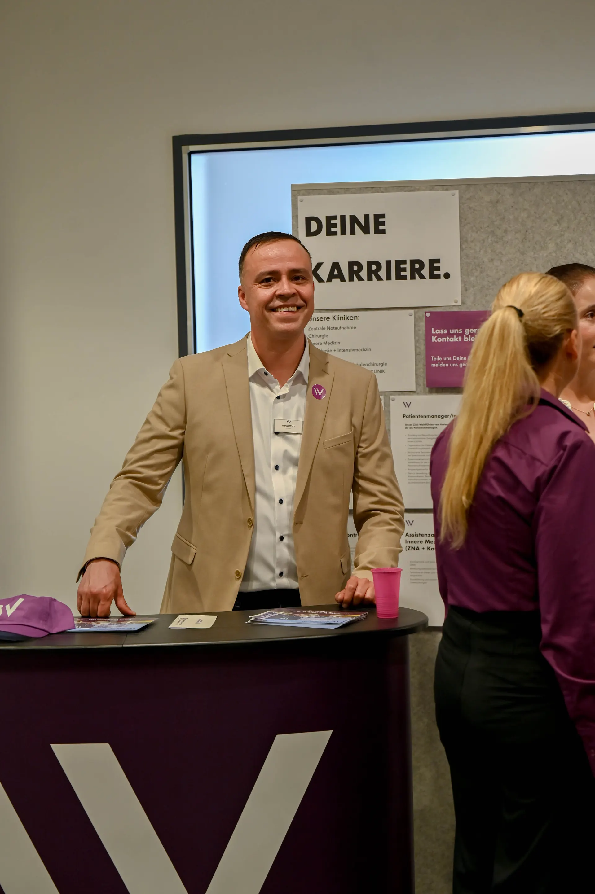 Weight Doctors® team member at the “Your career” stand at the open day