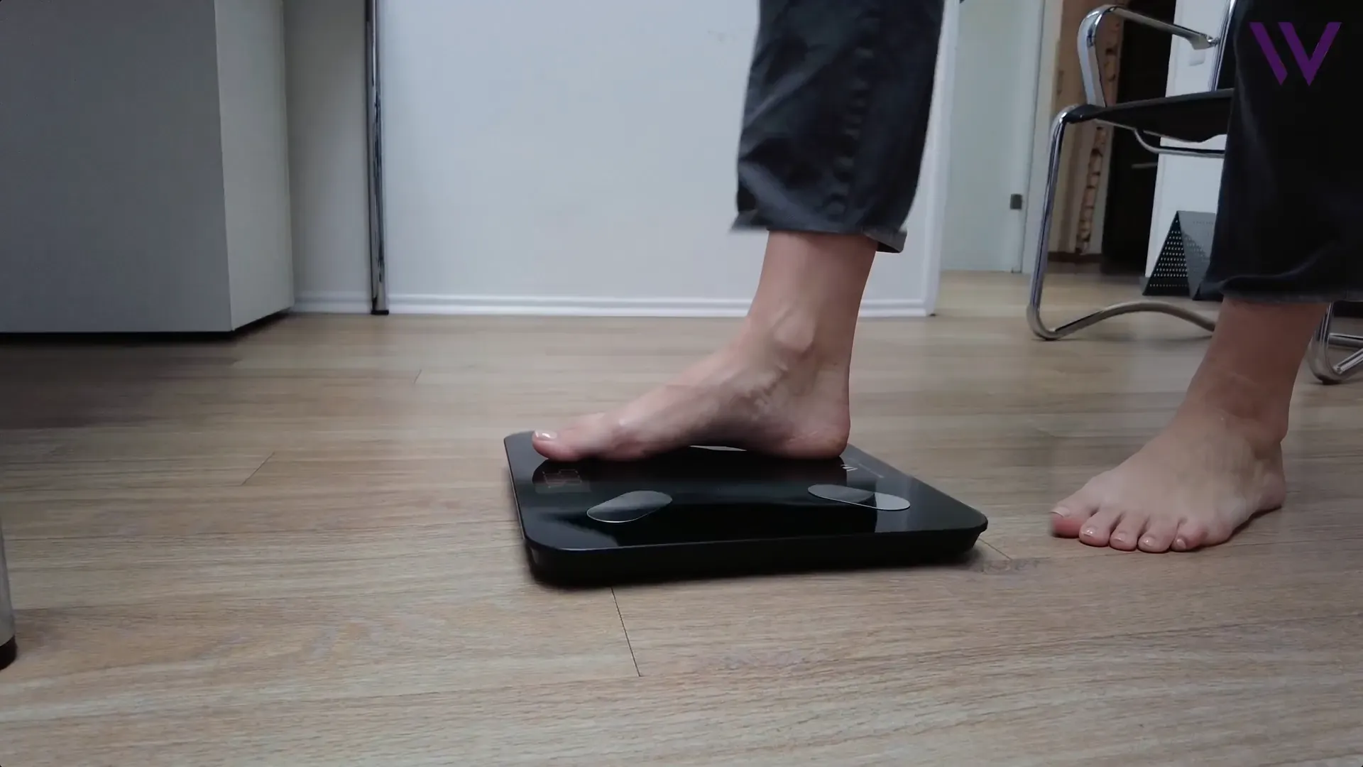 Feet on the digital Weight Doctors® body scales